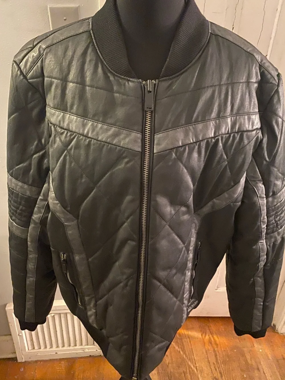 Calvin Klein Jeans Black Quilted Bomber Jacket